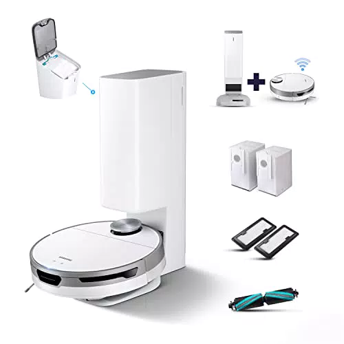 Samsung Jet™ Bot+ VR30T85513W/WA - Aspirapolvere Robot con Clean Station e Sensore LiDAR