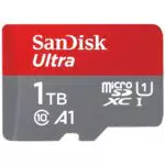 SanDisk microSDXC 1TB Ultra con adattatore SD, 150 MB/s, A1 UHS-I Class 10