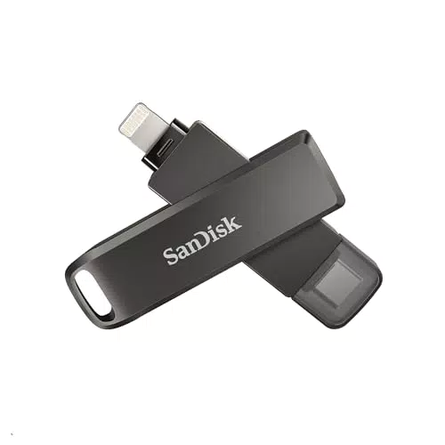 SanDisk iXpand Flash Drive Luxe 128GB con connettori Lightning e USB Type-C