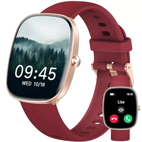 Smartwatch Fitness Tracker IP68 con Chiamate, Contapassi e Monitoraggio Salute