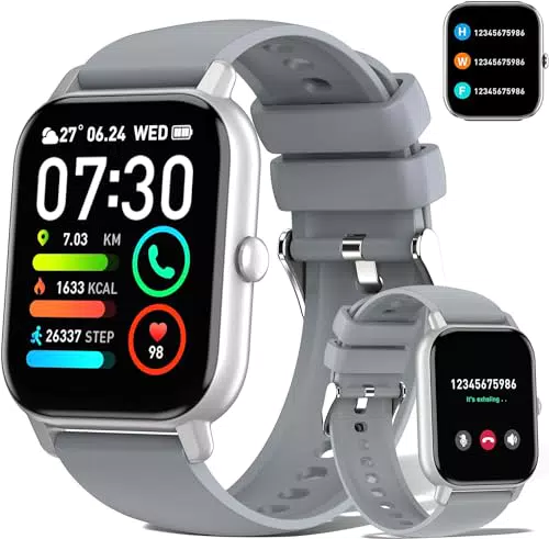 Smartwatch 1.85" con Risposta Chiamate e 112 Modalità Sportive, Impermeabile IP68