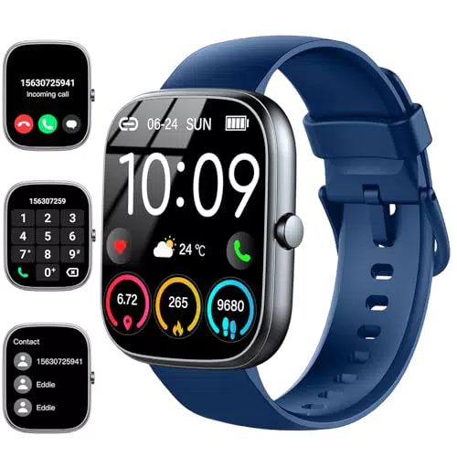 Smartwatch Fitness Tracker con Chiamate, Cardiofrequenzimetro e Contapassi