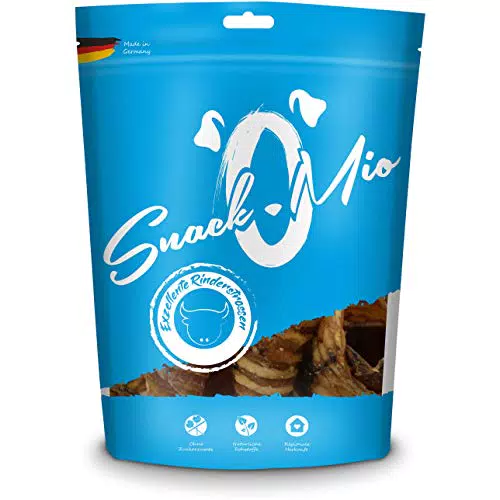 Snackomio Trachee di Bovino Premium per Cani - Snack Gustoso e Salutare