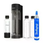 Sodapop Aeratore Logan Starter Set con cilindro CO₂ e bottiglie in vetro e PET