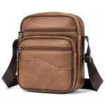 SPAHER Borsello Tracolla Uomo in Pelle PU - Borsa Messenger Casual per Ufficio e Viaggio