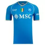 SSC Napoli Maglia Gara Home EA7 2023/2024 in Tessuto Tecnico Dry Touch