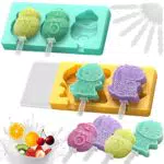 Stampi per Gelato in Silicone - Mold per Ghiaccioli Fai da Te per Bambini e Adulti