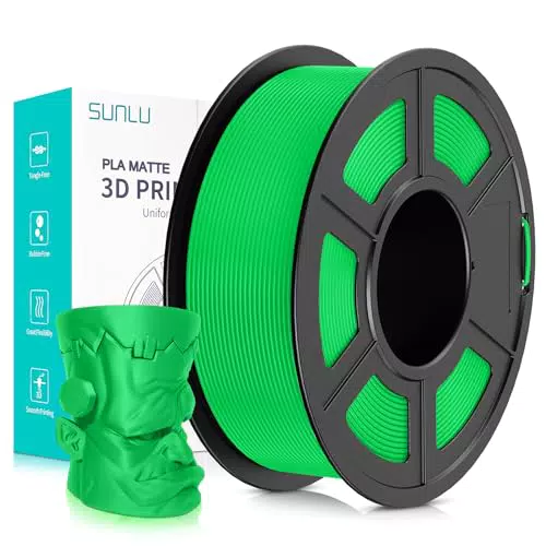 SUNLU Filamento Matte PLA 1.75mm per Stampanti 3D FDM - Alta Qualità