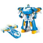 Super Wings Transforming Robot Jett con effetti luminosi e sonori per bambini