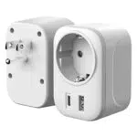 Superpow Adattatore Universale da Viaggio con USB e Type-C per USA e Canada