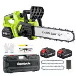 Supstable Motosega a Batteria 12 1200W Brushless per Potatura e Taglio Legno