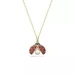 Swarovski Idyllia Collana Pendente a Coccinella con Pavé di Cristalli