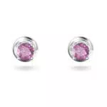 Swarovski Stilla Orecchini a Lobo con Zirconia a Taglio Brilliant Placcati Rodio