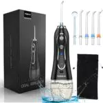 Tebikin Idropulsore Dentale Portatile Professionale con 5 Modalità e Ugelli Rotanti