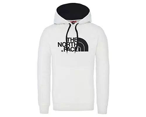 The North Face Felpa con Cappuccio Drew Peak, Uomo, TNF White/TNF Black