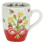 THUN Mug Mazzo di Stelle Sweet Christmas in Porcellana - Linea Sweet Christmas