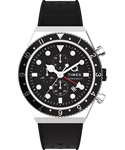 Timex Orologio Cronografo al Quarzo Uomo con Cinturino in Gomma TW2V70000