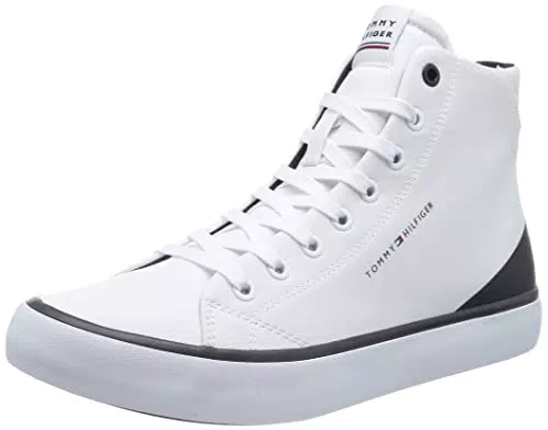 Tommy Hilfiger Sneakers Vulcanizzate Uomo TH Hi Vulc Core Canvas