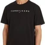 Tommy Jeans Maglietta con Logo Lineare - Modello TJM Reg