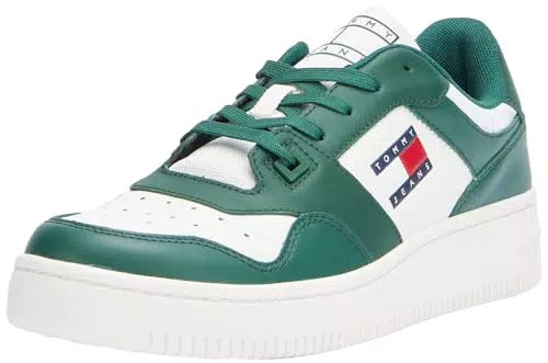 Tommy Jeans Tjm Retro Basket Ess Sneaker Uomo con Suola Cupsole
