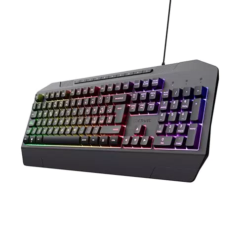 Trust Gaming GXT 836 Evocx Tastiera Gaming QWERTY Retroilluminata RGB USB