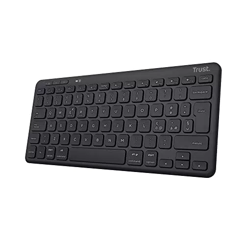Trust Lyra Tastiera Bluetooth Multidispositivo Ricaricabile Layout Italiano QWERTY