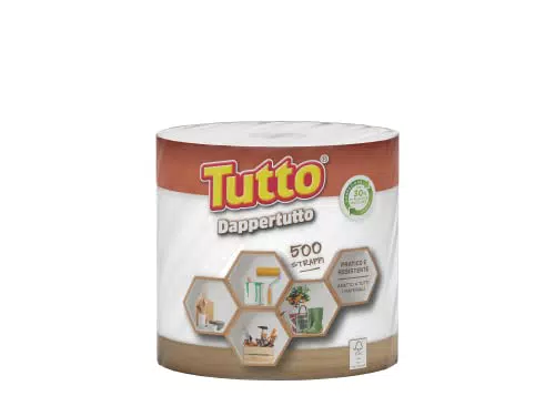 Asciugatutto Bobina Multiuso, Carta Extra Assorbente per Superfici in Legno e Metallo