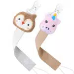 TYRY.HU Catenella Portaciuccio in Legno e Cotone per Bambini - Regalo Unicorno