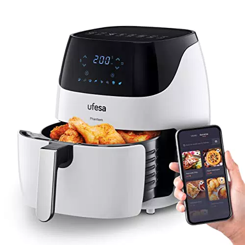 Ufesa AF5100 Friggitrice ad Aria WiFi con Controllo APP e 8 Programmi