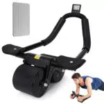 UMIKK Ruota Addominale 4D con Supporto per Gomiti - Allenamento Domestico