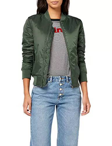 Urban Classics Giacca Bomber Leggera Donna con Tasca sul Braccio