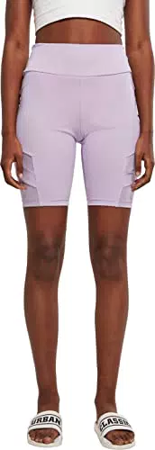 Urban Classics Pantaloncini Donna High Waist Tech Mesh Cycle Shorts