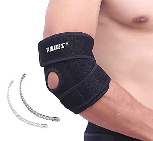 Vintree Tutore per Gomito in Neoprene con Stabilizzatori per Epicondilite