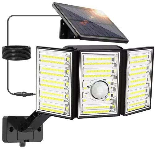 Viugreum Luci Solari da Esterno LED con Sensore di Movimento e Illuminazione Grandangolare