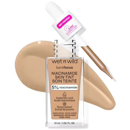 Wet n Wild Bare Focus Niacinamide Skin Tint - Fondotinta Leggero Idratante