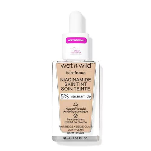 Wet n Wild Bare Focus Niacinamide Skin Tint - Fondotinta Leggero Idratante