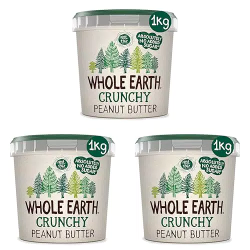 Whole Earth Crema di Arachidi Croccante Spalmabile Vegan e Senza Glutine