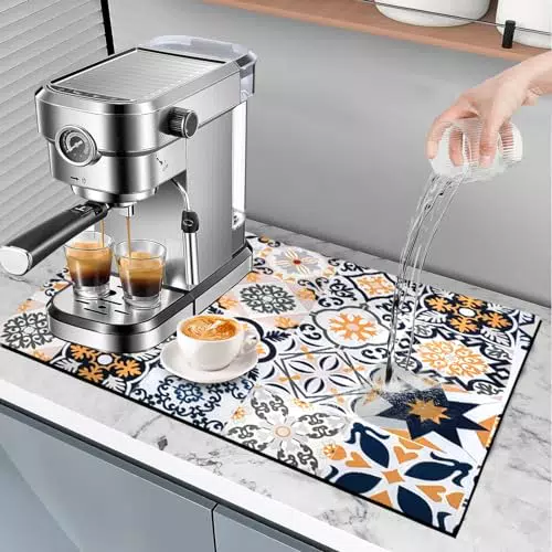 Yeelan Tappetino Scolapiatti Super Assorbente con Retro Antimacchia