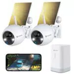 YESKANO Illuminazione di Sicurezza Wireless Solare con Rilevamento AI