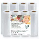 YISH Rotolo Sottovuoto per Alimenti Goffrati Senza BPA per Cottura Sous Vide