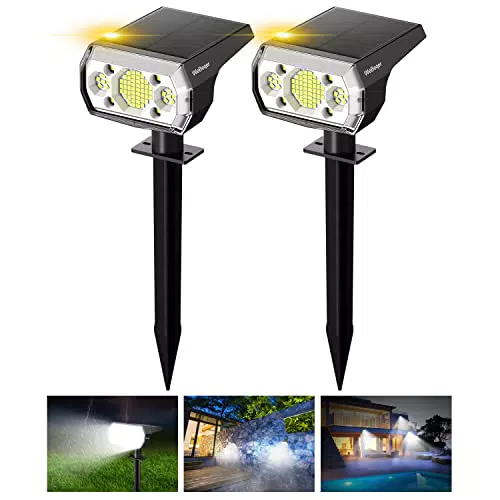 Faretti Solari da Giardino Potenti - Luci da Esterno Alta Luminosità IP67