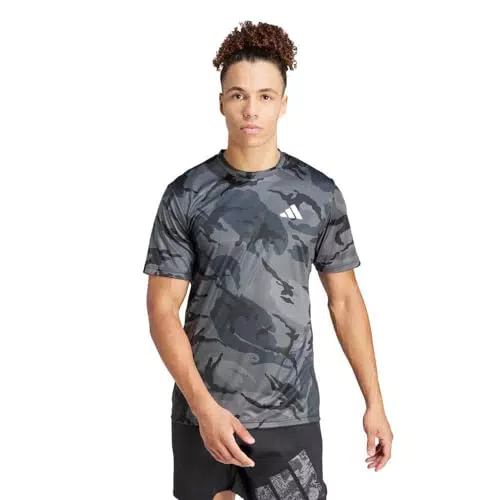 Adidas Maglietta da Uomo Train Essential Seasonal Camo