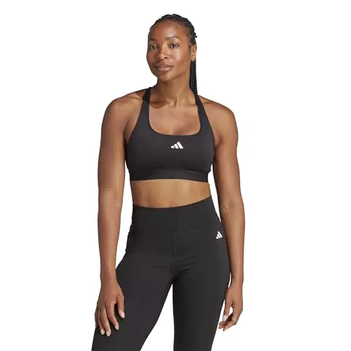 Adidas Powerreact - Reggiseno Sportivo da Donna con Supporto Medio