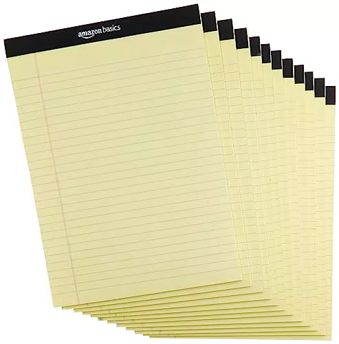 Amazon Basics Carta a Righe 8,5 x 11,75 Pollici, Confezione da 50 Fogli