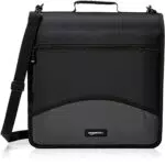 Amazon Basics Raccoglitore a 3 Anelli con Cerniera, Anello a D