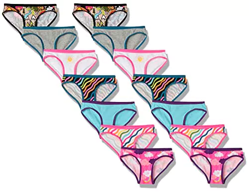 Amazon Essentials Intimo Bikini Bambine e Ragazze, Pacco da 14