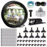AQV Nebulizzatore Giardino 360° con Adattatore in Ottone per Irrigazione Esterni