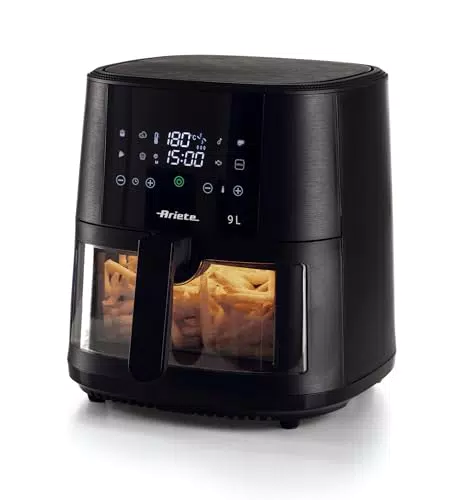 Ariete 4630 Friggitrice ad aria 9L con 8 programmi preimpostati e temperatura 200°