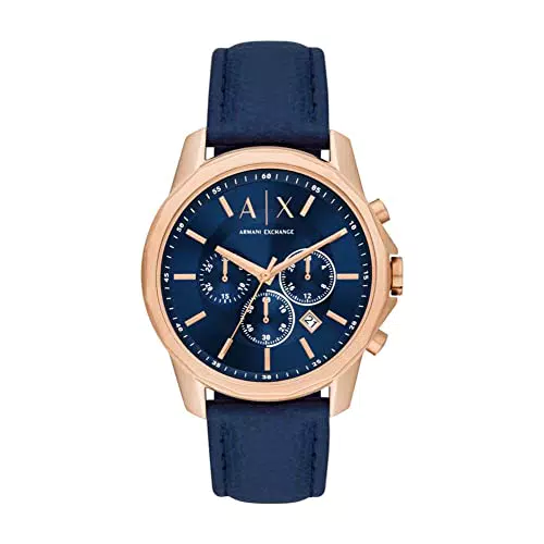 Armani Exchange Orologio Cronografo da Uomo AX1723 con Cinturino in Pelle