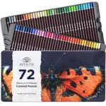 Art-n-Fly Set di Matite Colorate a Base d'Olio in Scatola di Metallo